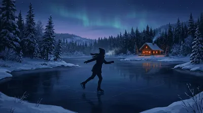 Ice skating